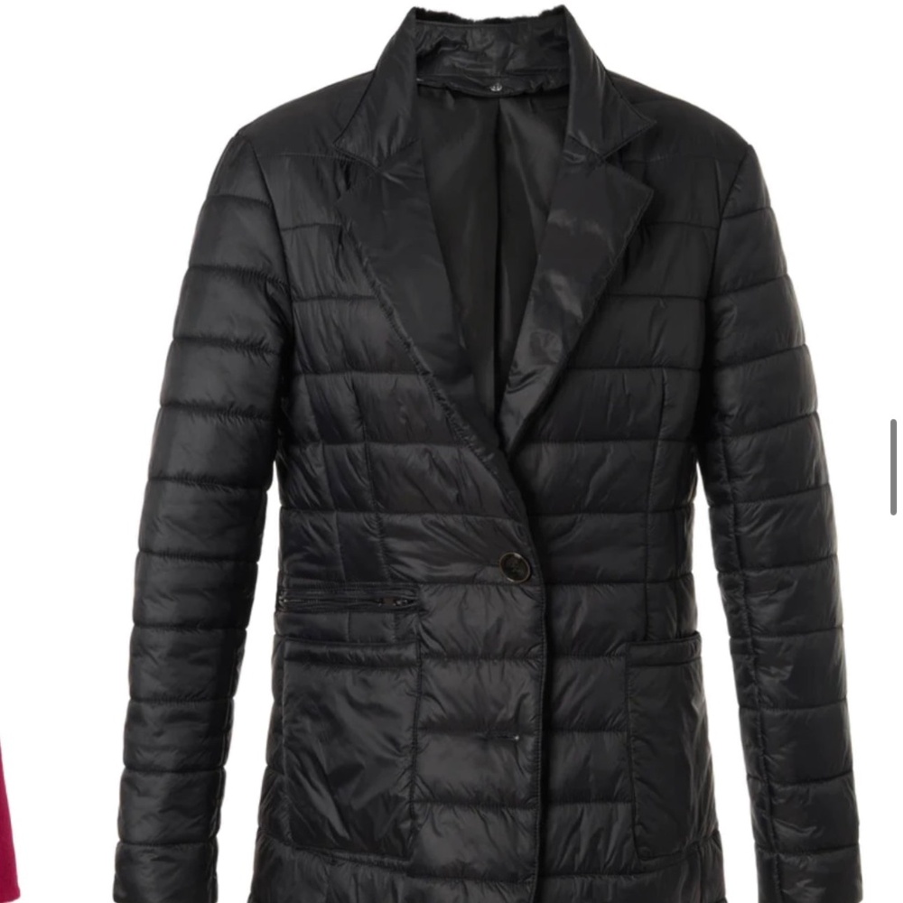 Diomi Nylon Jacket w Mink Trim Black/Black